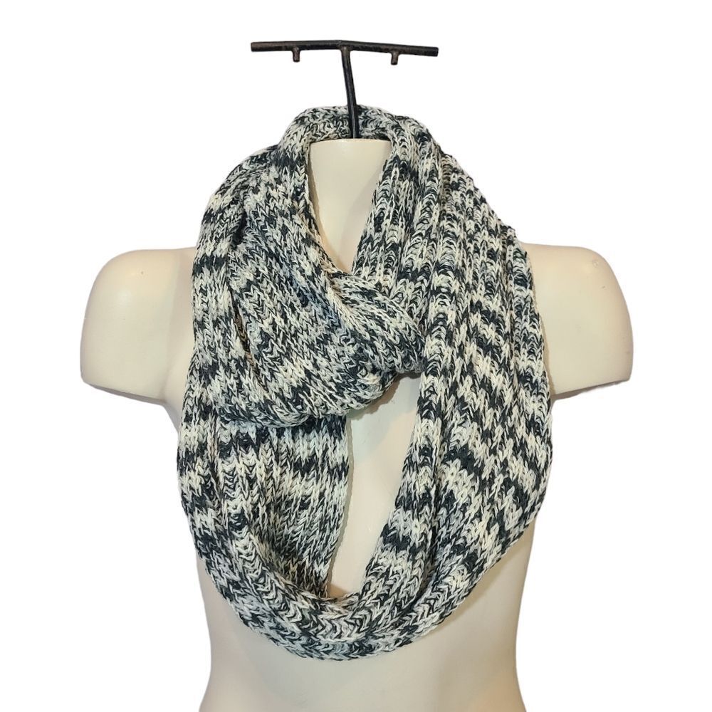 Style Co Space-Dye Infinity Scarf Black Neutral ONE SIZE